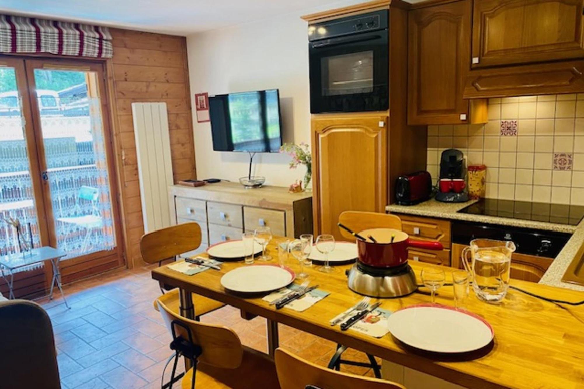Apartamento Slopes Of Les Houches 25 M With Balcony Exterior foto